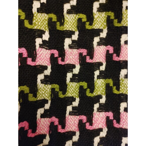 BOHO VTG MILLY of New York Embroidery Mod 70s Skirt Green Pink Black Mini Sz 2 - Picture 6 of 9